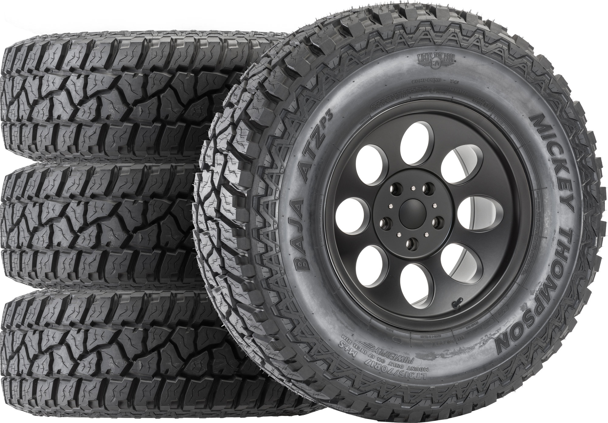 Quadratec 17x9 Baja Xtreme Wheel on 33.00X11.50R17 (285 ...