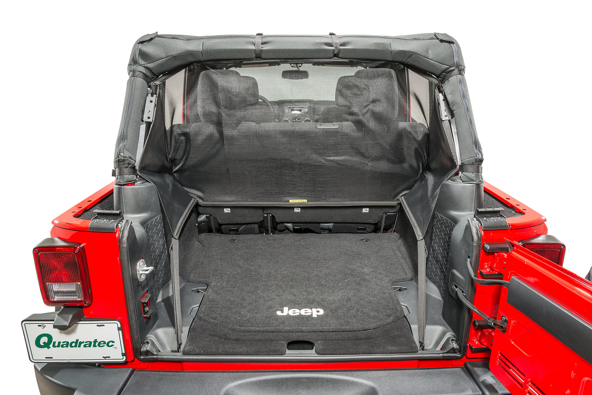 Dirtydog 4X4 J4PS07R2BK Screen Pet Divider for 0718 Jeep Wrangler