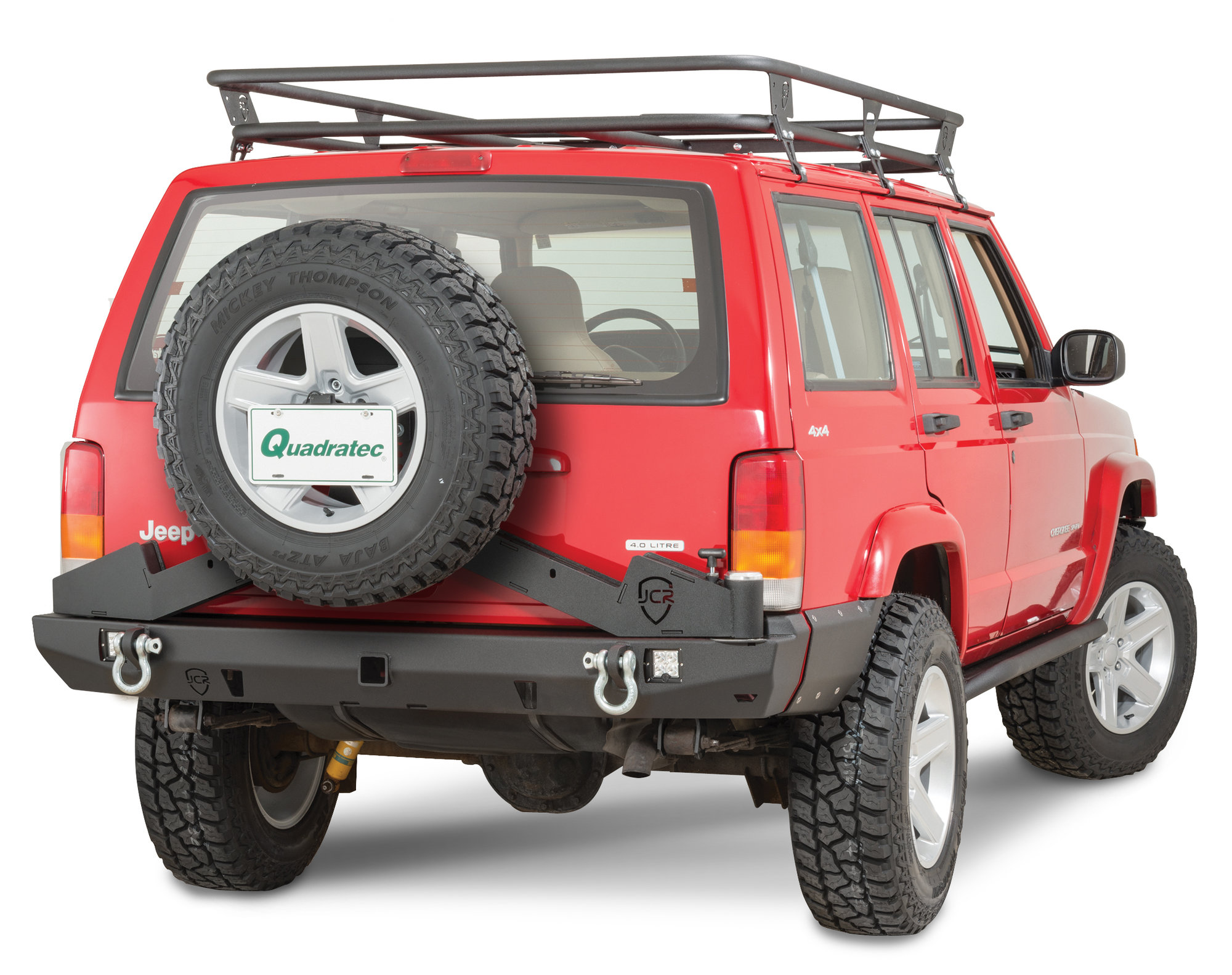 Jcr Offroad Rear Adventure Tire Swing For 84 01 Jeep Cherokee Xj With Adventure Bumper