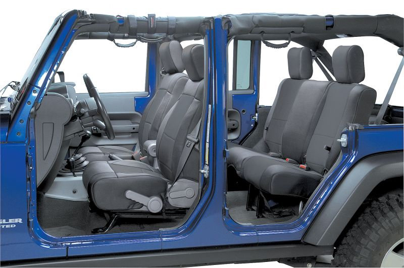 Smittybilt Front Neoprene Seat Covers With Free Rear For 13 18 Jeep Wrangler Jk 2 Door Quadratec - Rough Country Neoprene Seat Covers Jeep Wrangler Jk 2 Door