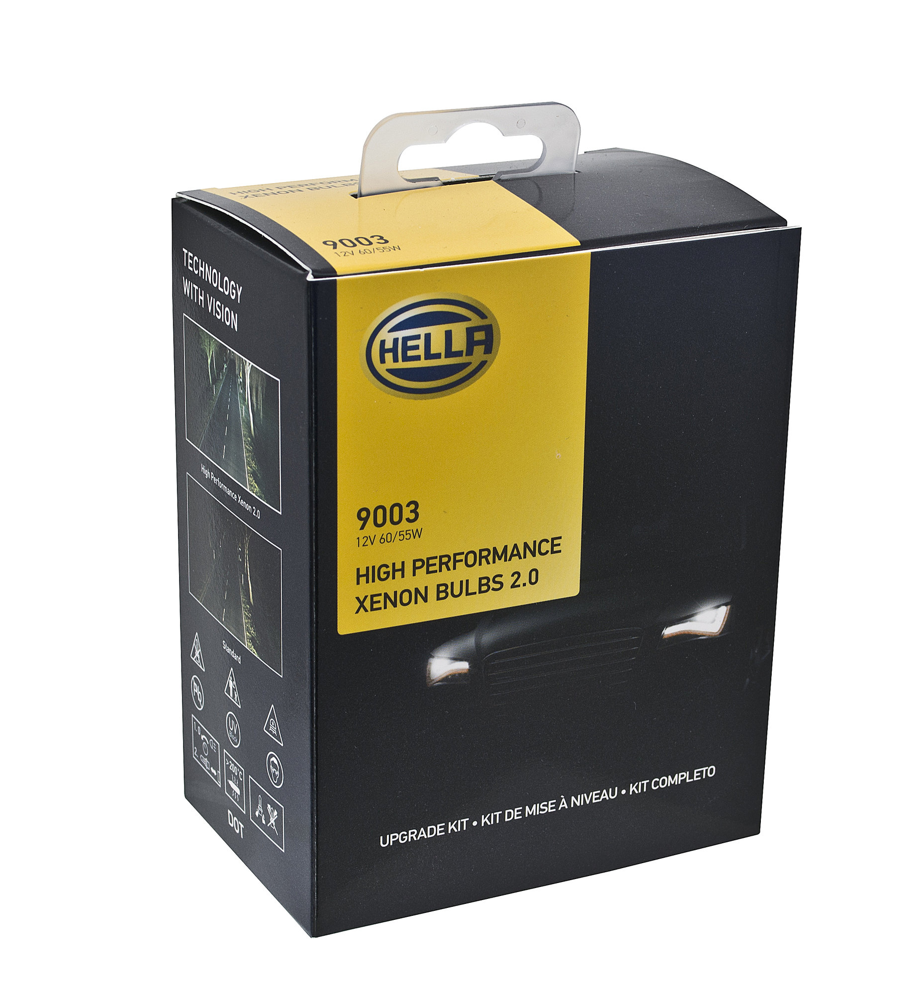 HELLA Lente Faro Posteriore Combinato 9EL 990 632-001 | Rosso/giallo, Universale Sinistra/destra, Con Omologazione ECE