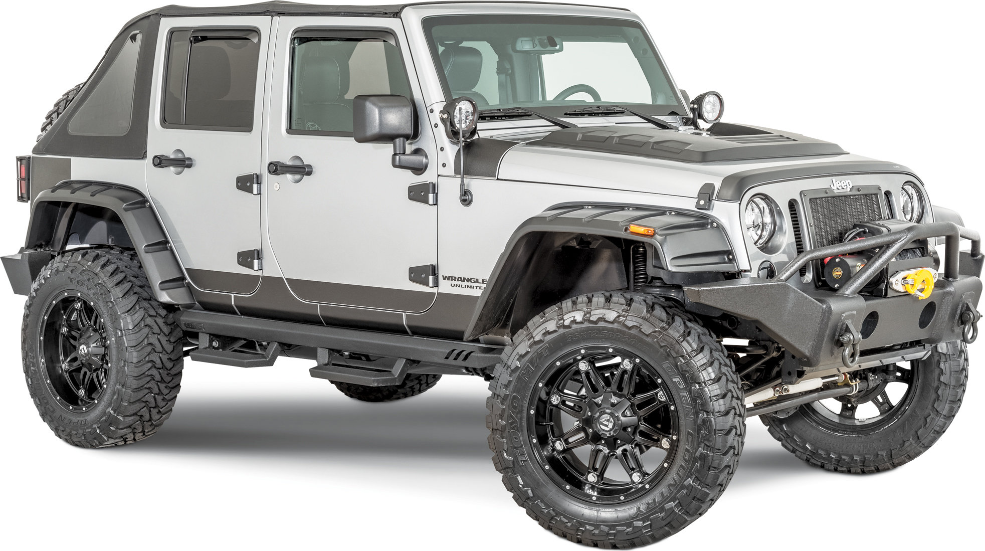 Lund 5821255 Rhino Lining Rocker Panel Guards 9706 Jeep Wrangler TJ