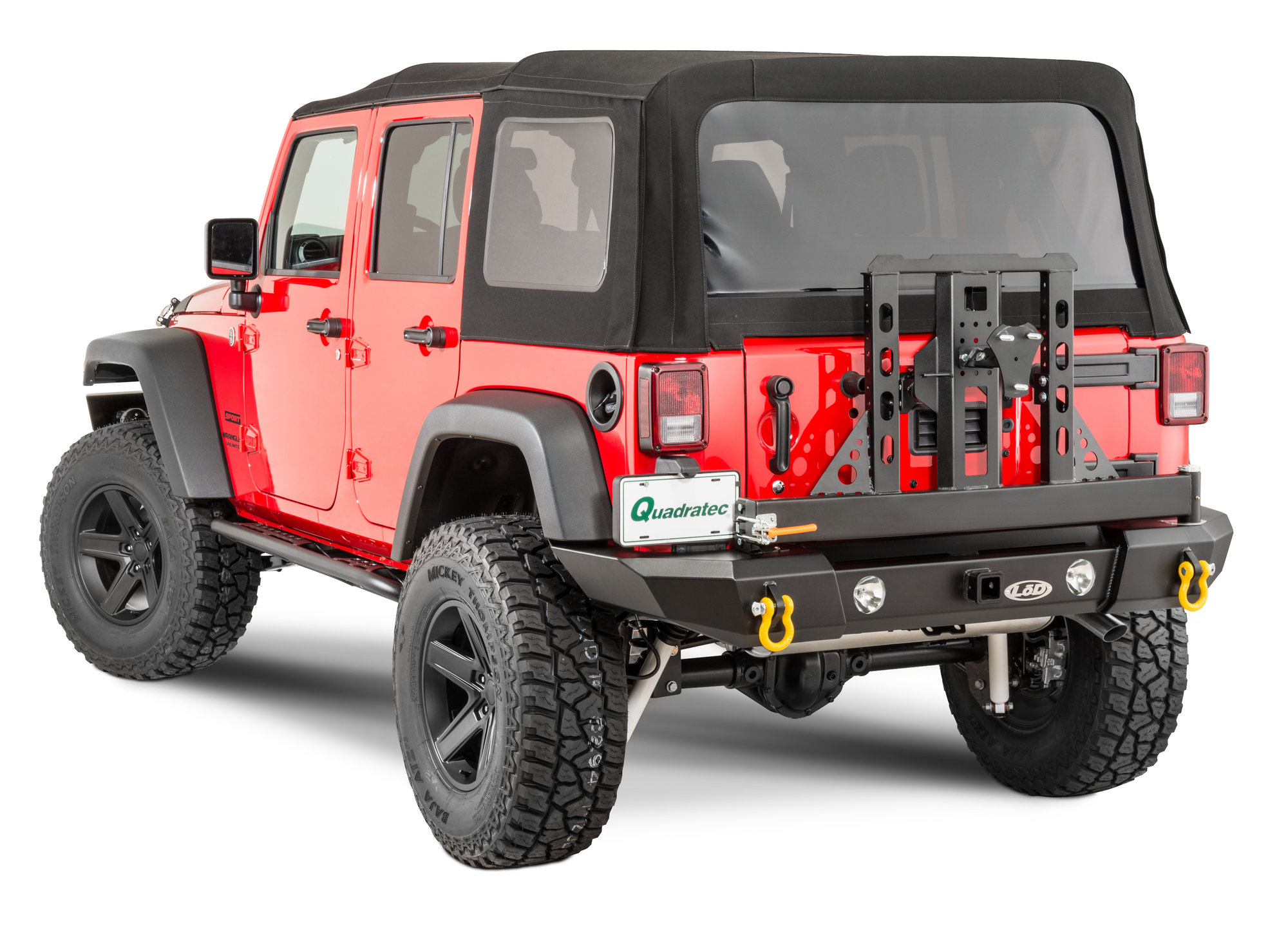 LoD Standard Signature Series Full Width Rear Bumper and Tire Carrier for 07-18  Jeep Wrangler and Wrangler Unlimited JK | Quadratec