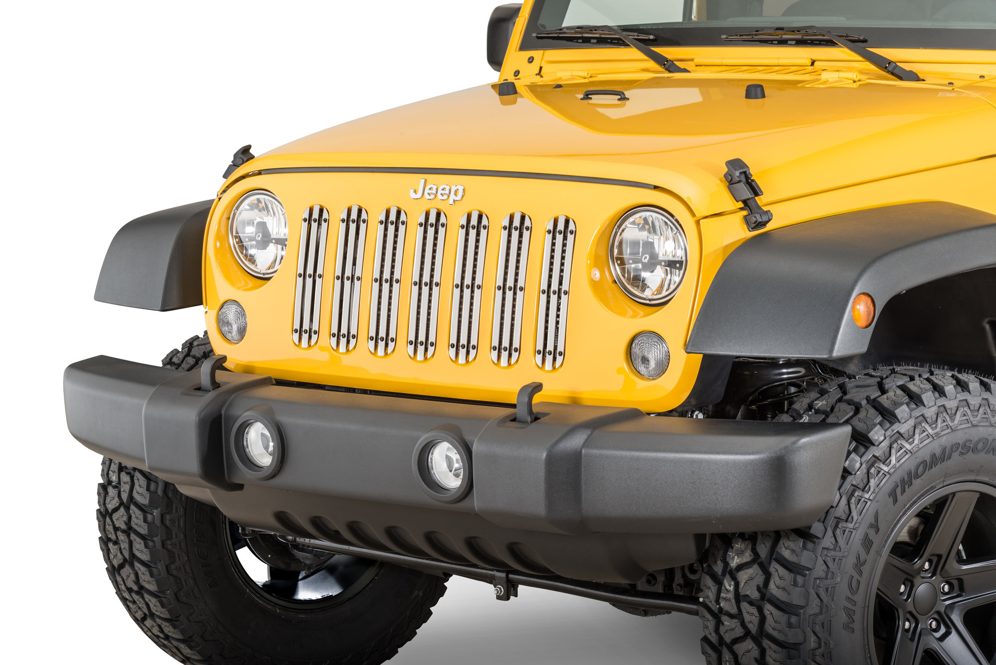 PXD Grilles Studded Billet Grile Inserts with Studs for 0717 Jeep