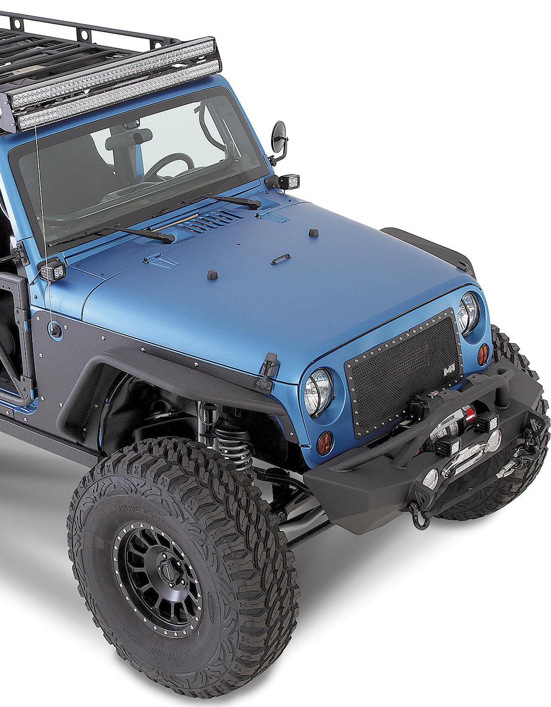 Smittybilt 76838 XRC FLUX Front Fender Flares for 07-18 Jeep Wrangler &  Wrangler Unlimited JK | Quadratec