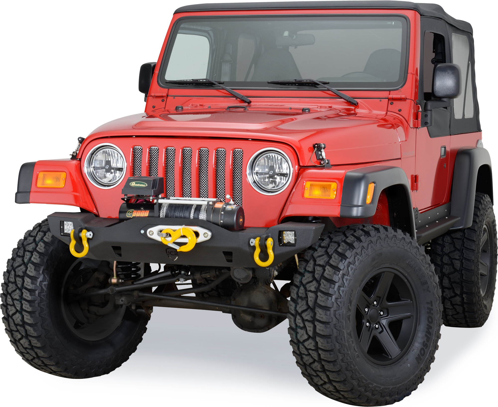 JCR Offroad Crusader Mid Width Front Winch Bumper without Hoop for 76