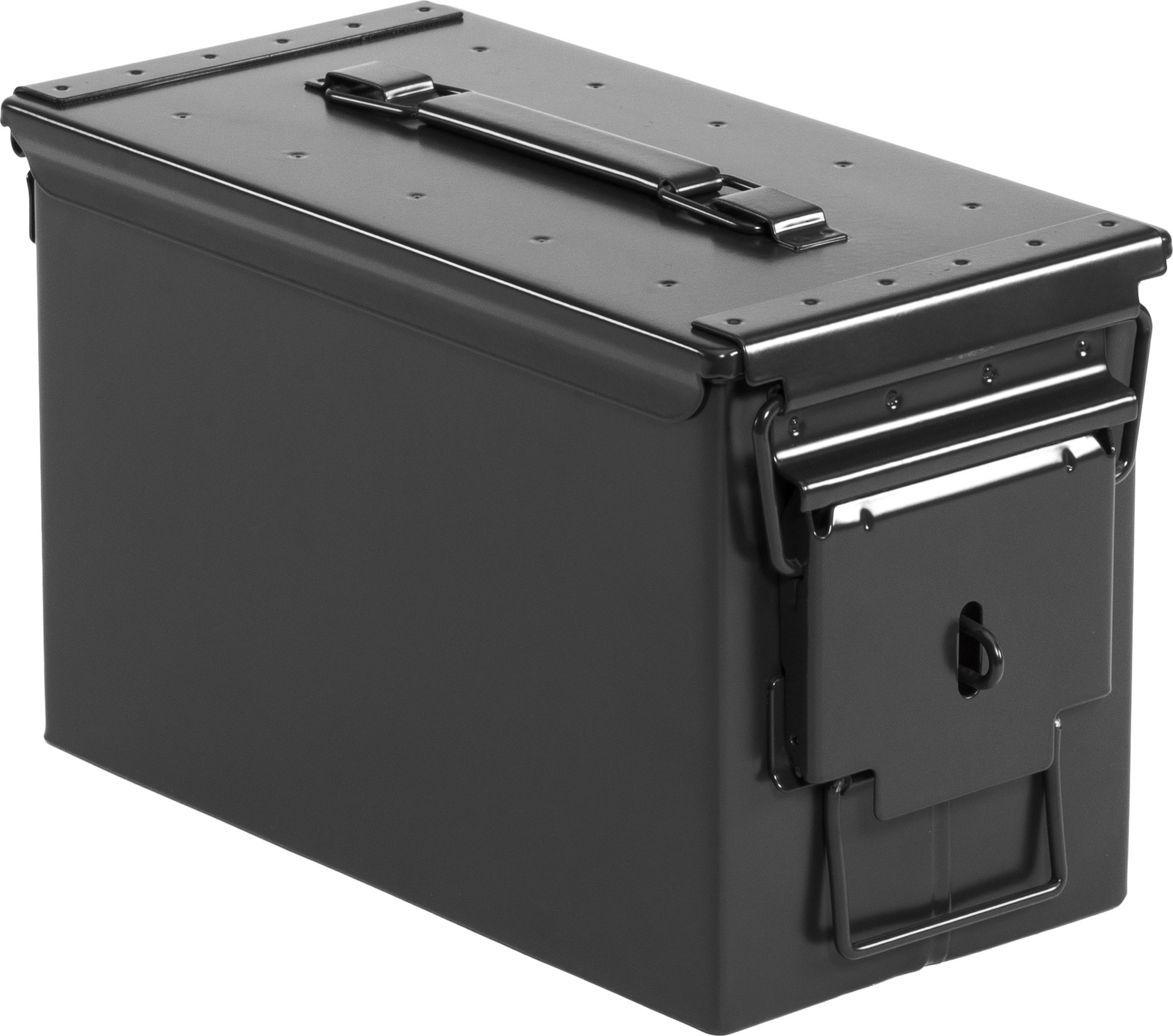 Quadratec 50 Caliber Black Locking Ammo Storage Can