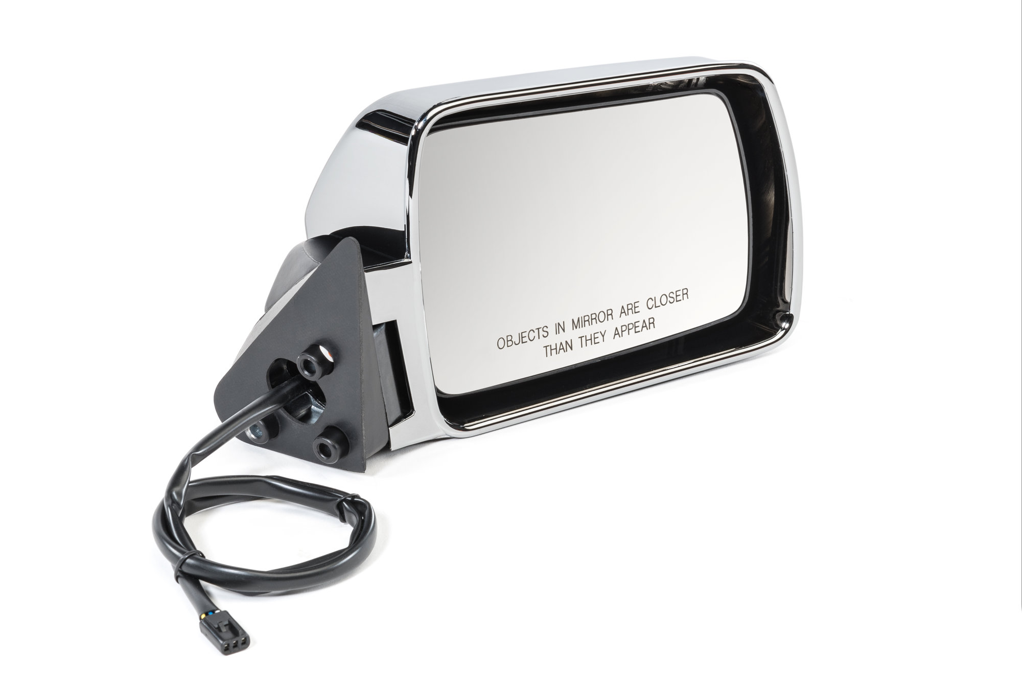 Quadratec Passenger Side Power Replacement Mirror in Chrome for 8496