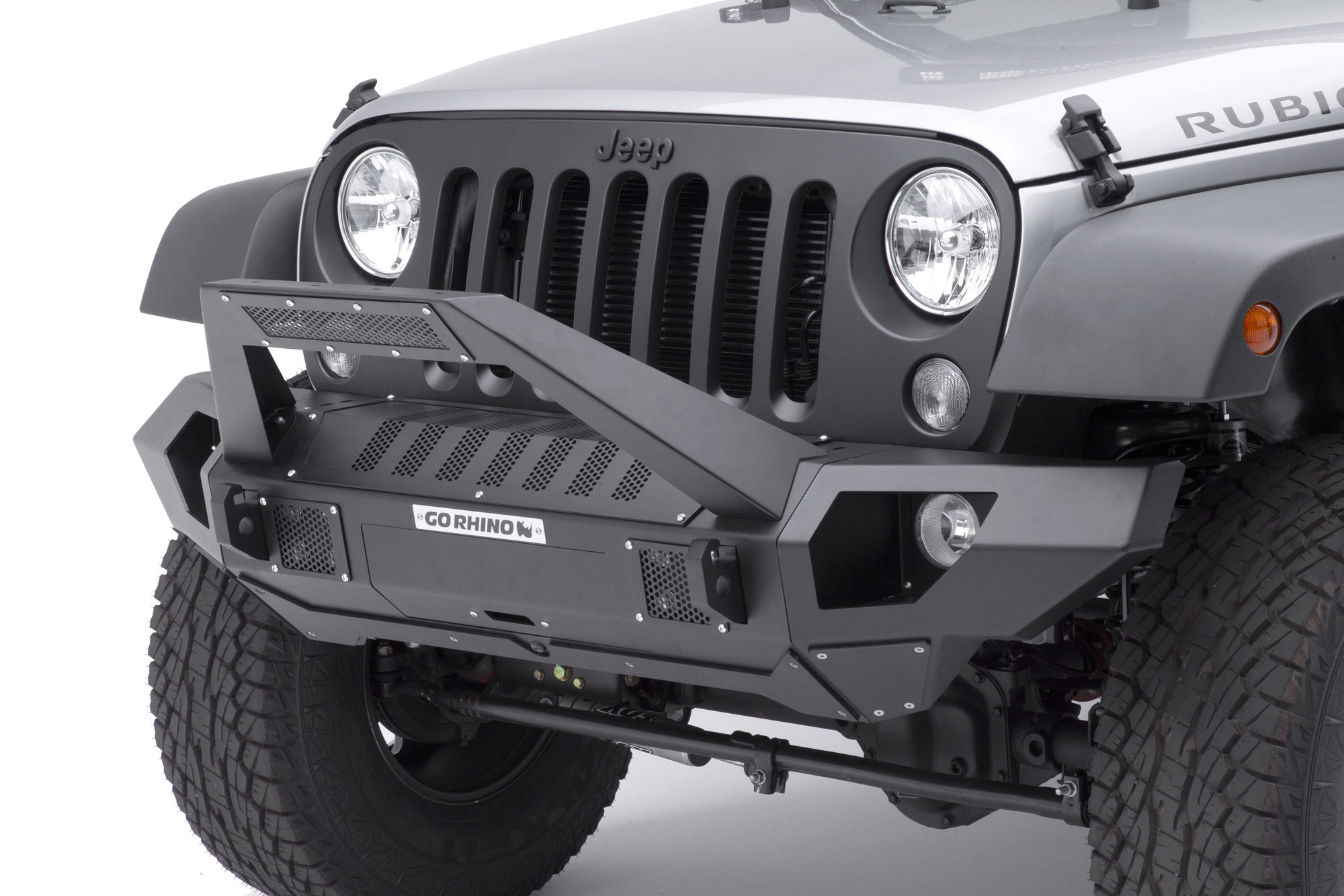 Go Rhino 230115103T Front Bumper with Straight End Caps and Trailline
