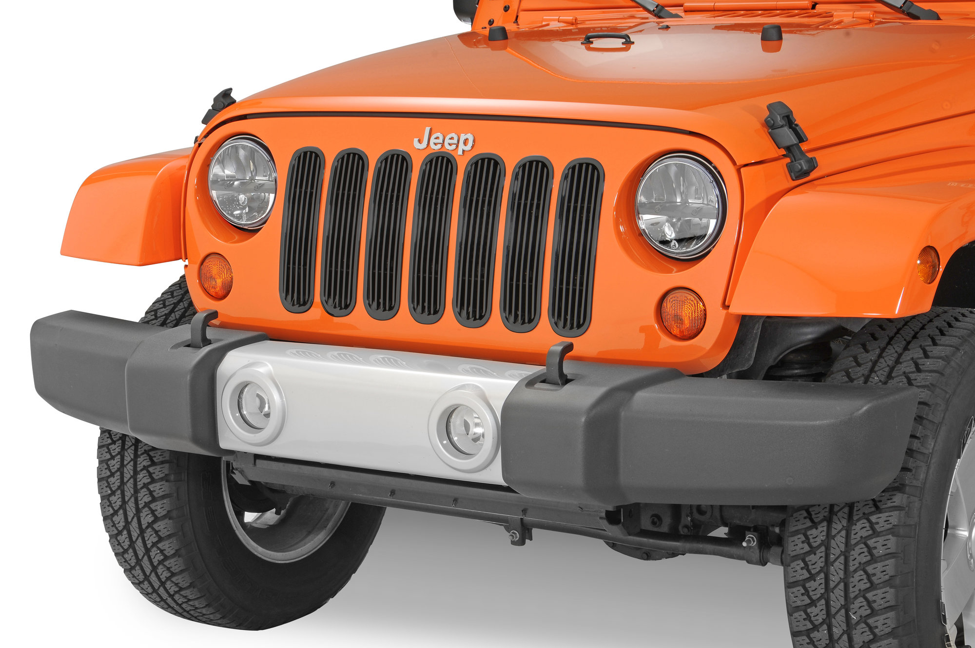 Rugged Ridge EZ Install Billet Grill Inserts with Headlight Trim for 07