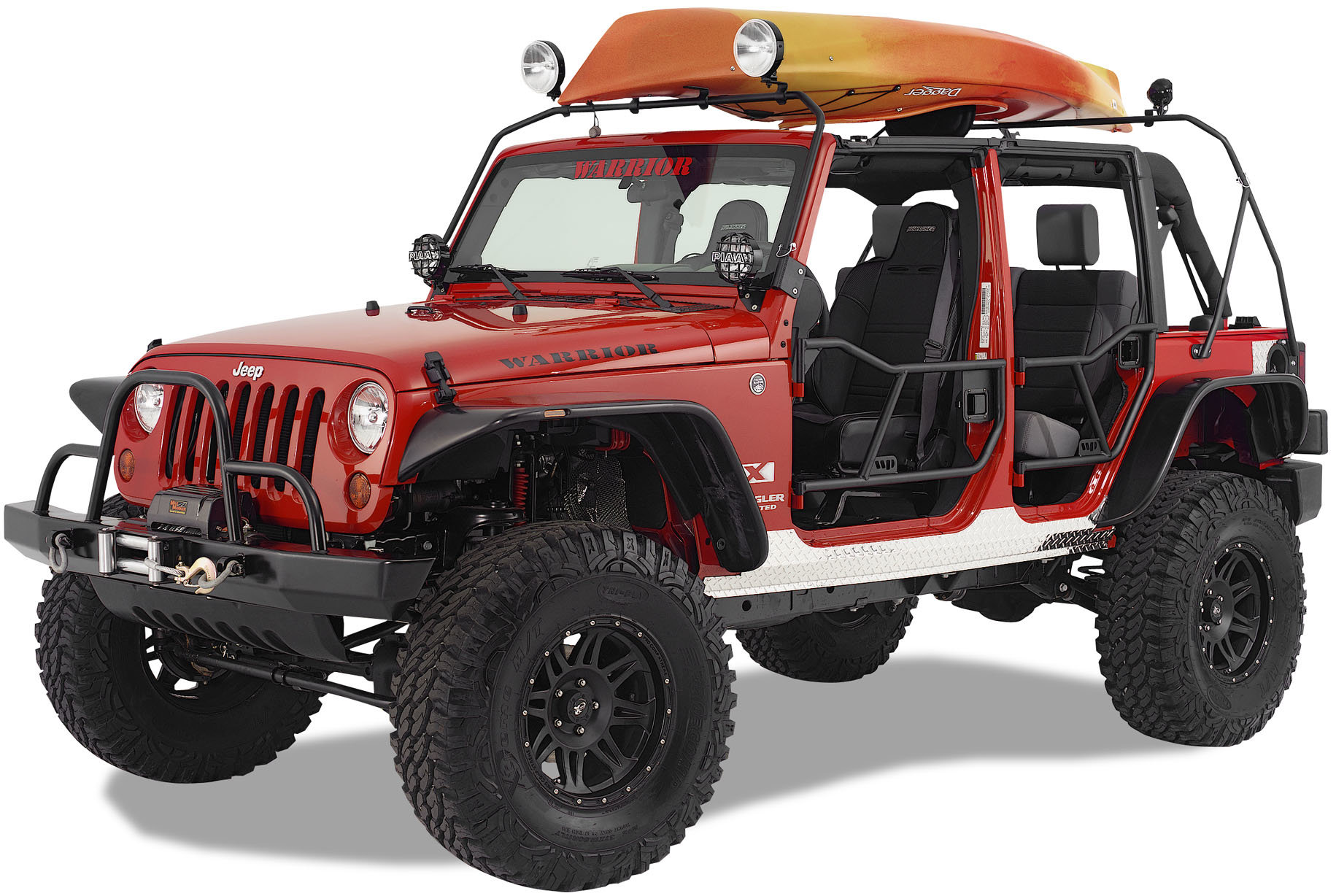 Warrior Products 871 Safari Canoe Rack for 97-06 Jeep Wrangler TJ &  Unlimited | Quadratec