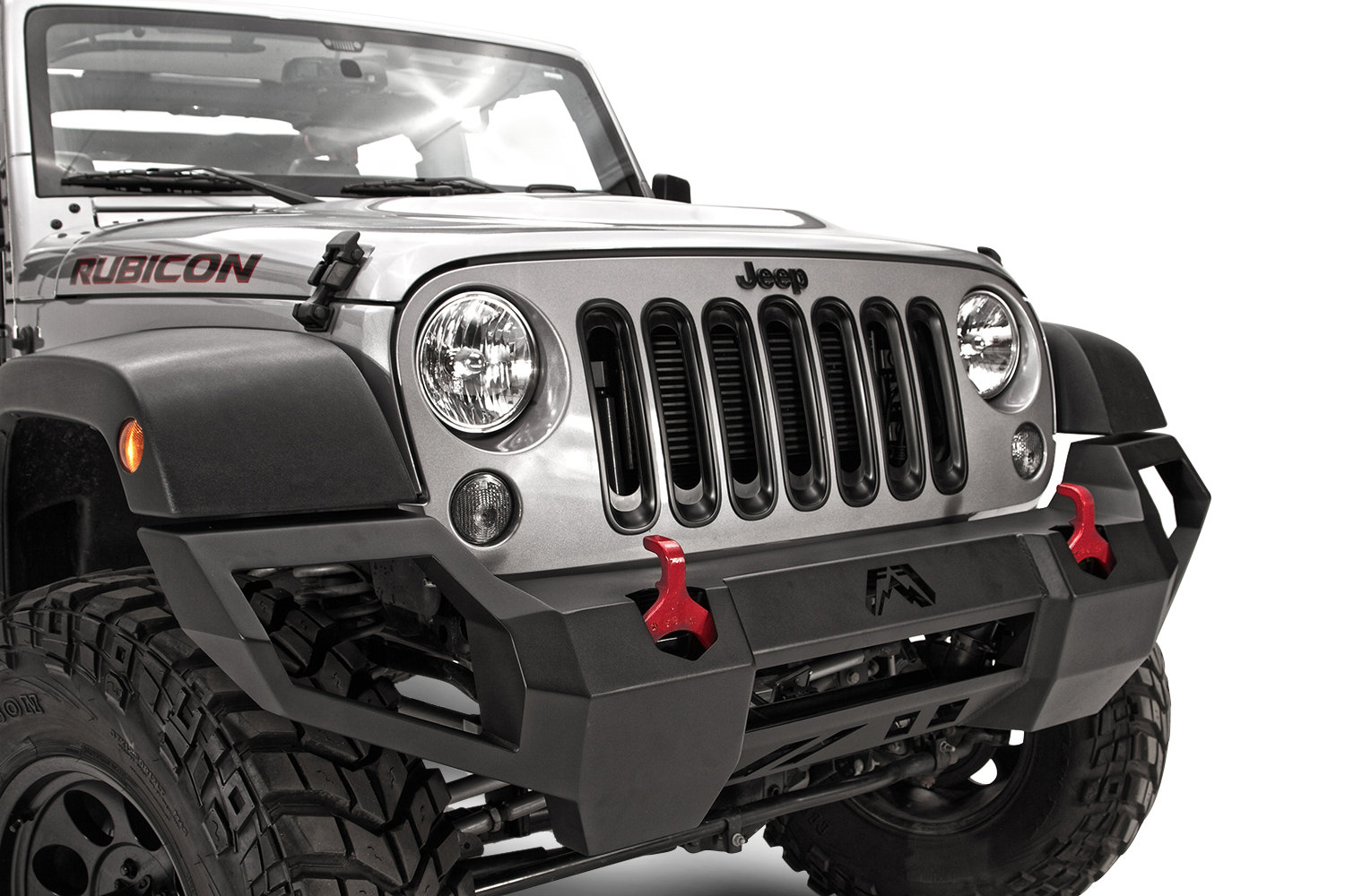 Fab Fours Vengeance Front Bumper For 07 18 Jeep Wrangler Jk Quadratec