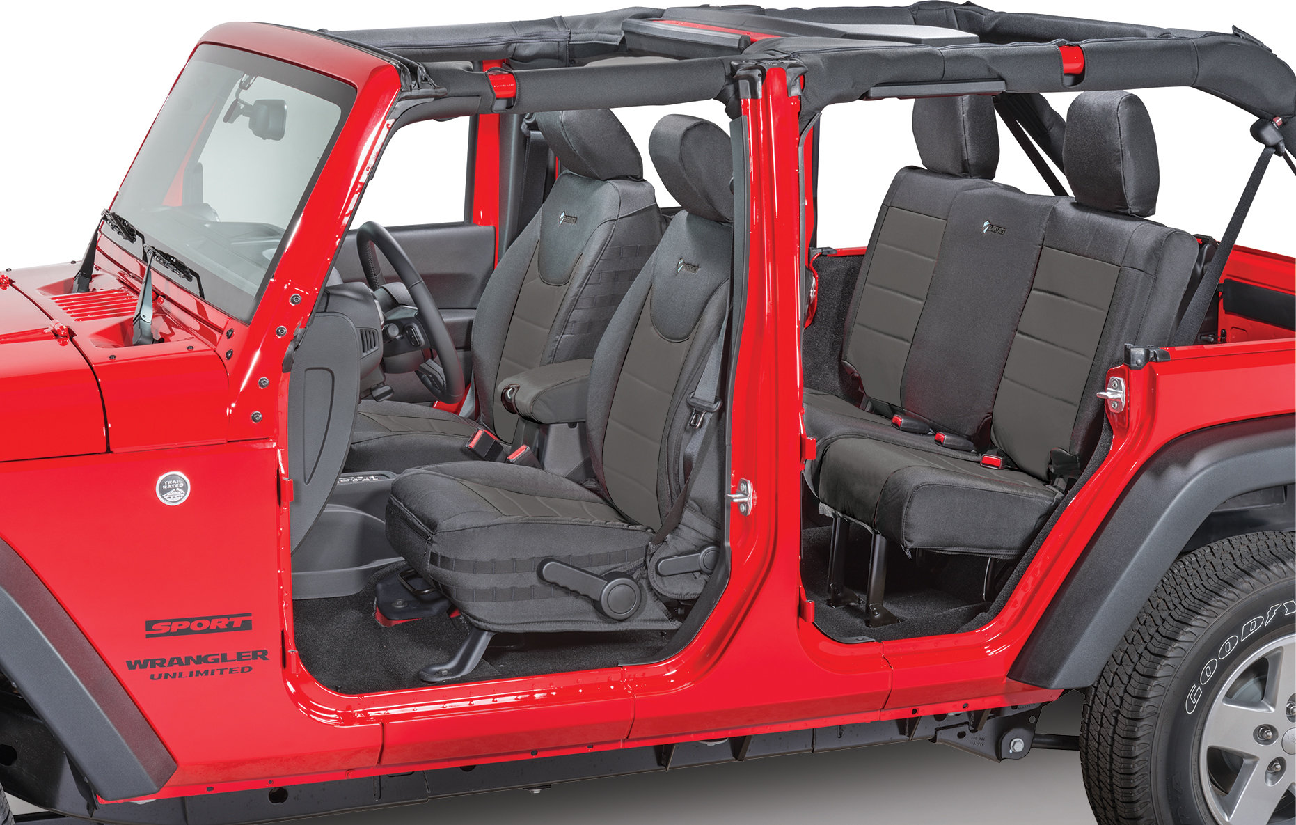 Bartact Mil-Spec Super Rear Seat Cover for 2007 Jeep Wrangler Unlimited JK  4 Door | Quadratec