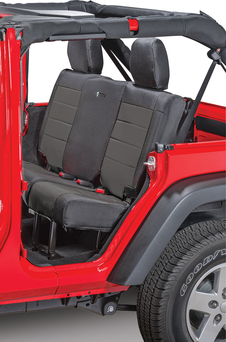 Bartact Mil Spec Super Rear Seat Cover For 13 18 Jeep Wrangler Unlimited Jk 4 Door Quadratec - Seat Covers For Jeep Wrangler 4 Door