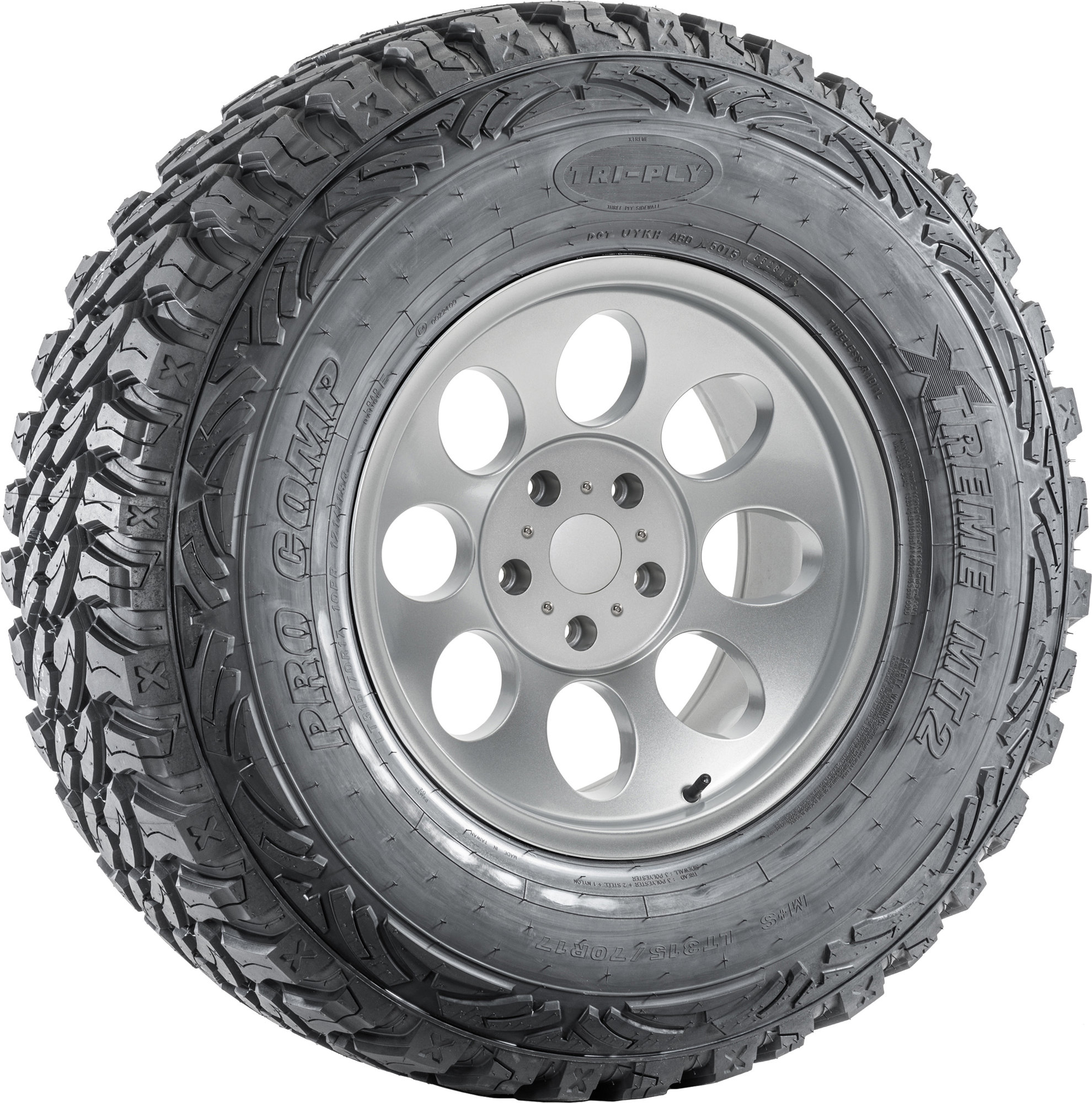 Quadratec 17x9 Baja Xtreme Wheel on 34.40x12.40R17 (315/70R17) Pro Comp Xtreme M/T2 Radial Tire