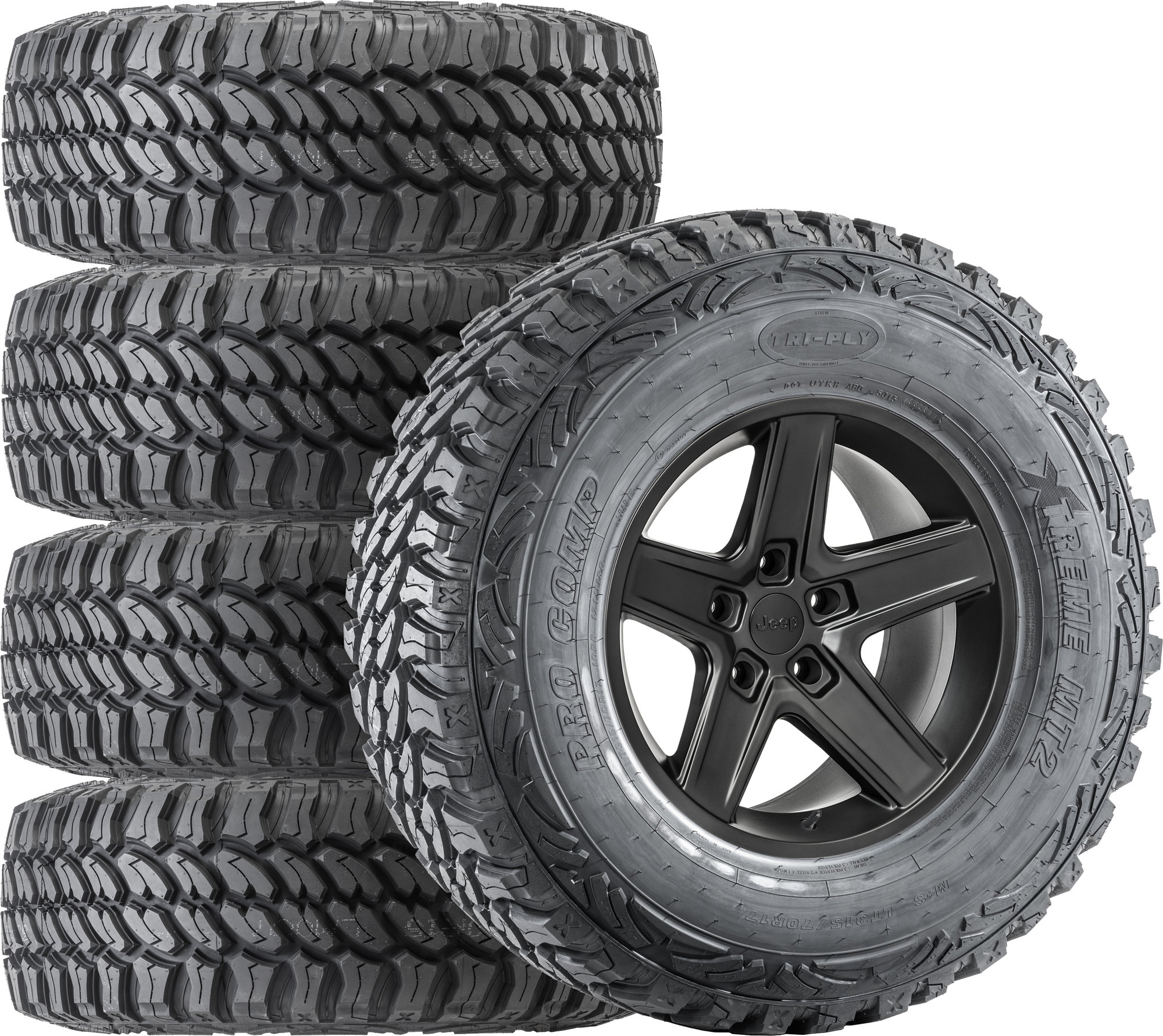 Quadratec 17x9 Rubicon Xtreme Wheel on 34.40x12.40R17 (315/70R17) Pro Comp Xtreme M/T2 Radial