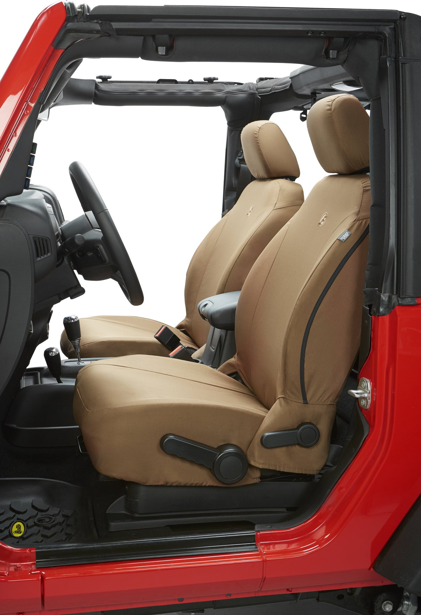 Bestop Custom Tailored Front Seat Covers for 07-12 Jeep Wrangler JK  Quadratec