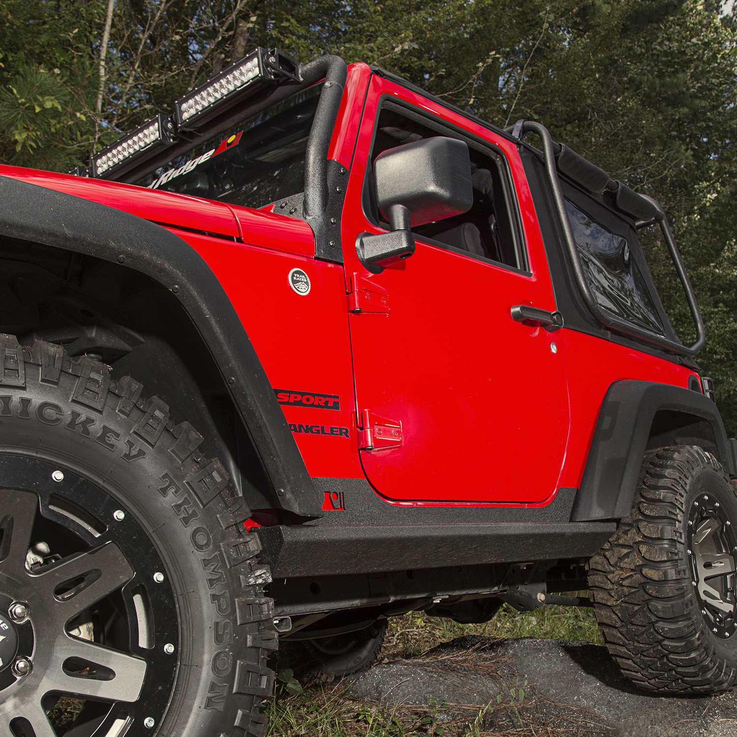 Rugged Ridge  XHD Rock Sliders for 07-18 Jeep Wrangler JK 2 Door |  Quadratec