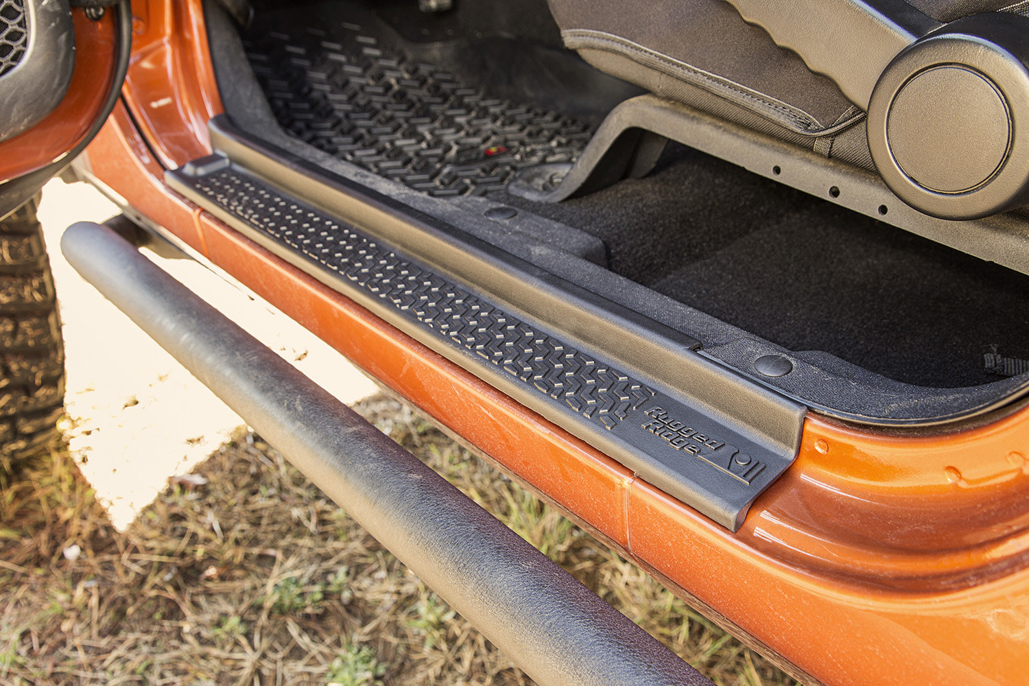 Rugged Ridge Door Sill Entry Guards For Jeep Wrangler JL & JT (2018-2023) - Black