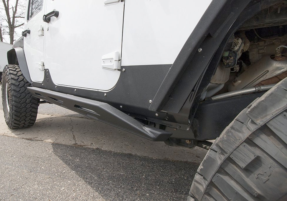 JCR Offroad JKSLM4D Mauler WeldOn Rock Sliders for 0717 Jeep Wrangler Unlimited JK 4 Door