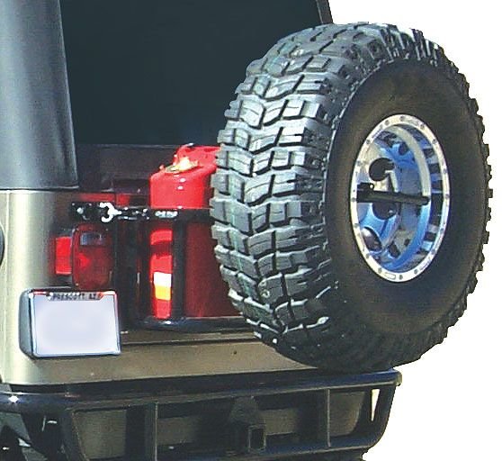 ORFAB Swing Away Tire / Jerry Can Carrier in Gloss Black for 8795