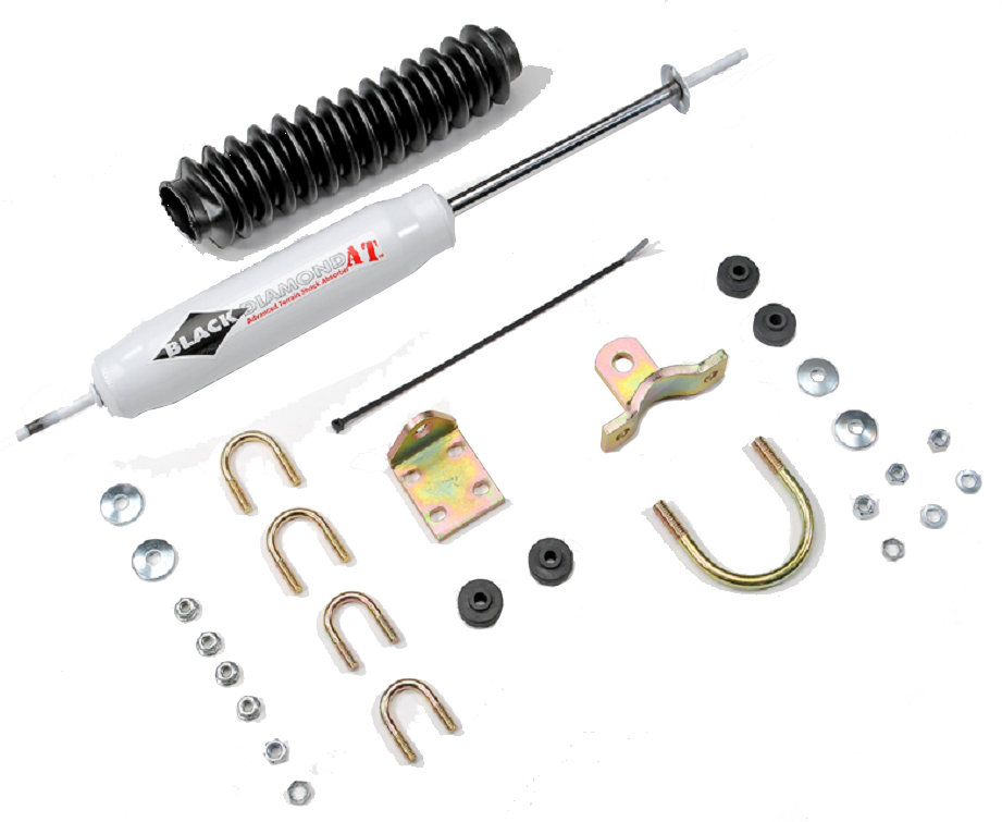 Black Diamond 859022 Steering Stabilizer Kit for 4186 MB & Jeep CJ