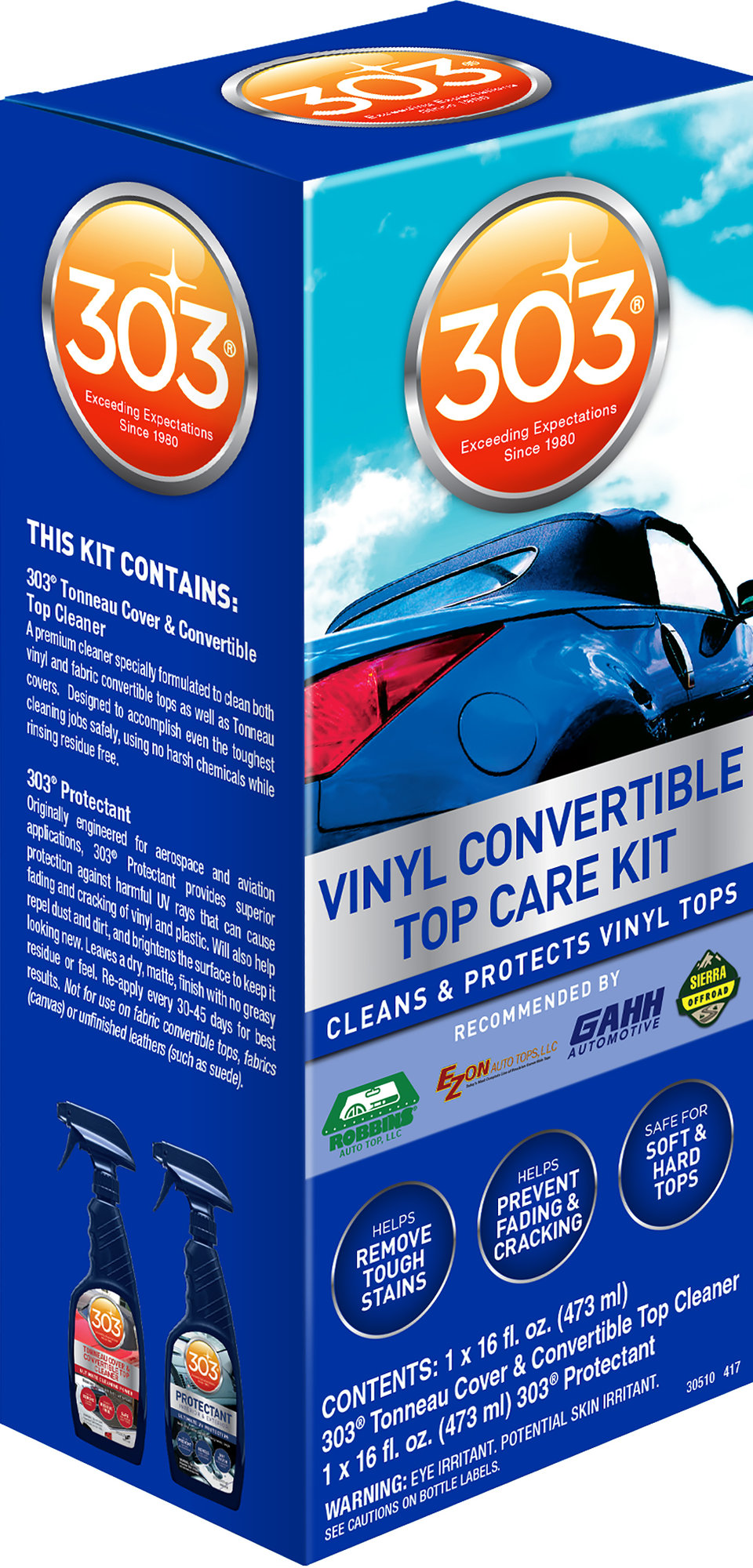 303 30510 Convertible Top Care Kit Vinyl