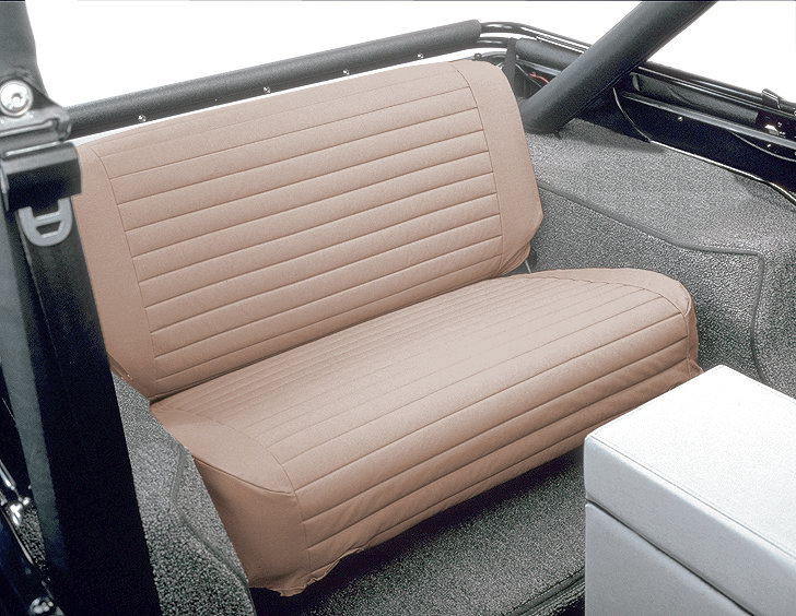 Bestop Fold & Tumble Rear Bench Seat Cover for 65-95 Jeep CJ & Wrangler YJ  | Quadratec