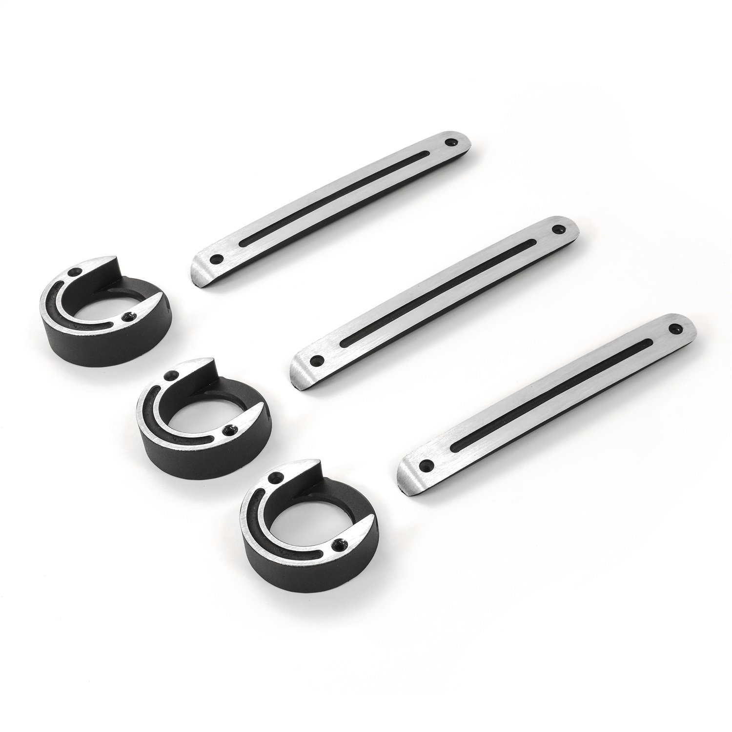 Ami Billet Exterior Door Handle Inserts With Button Trim Set Of 3 For 07 18 Jeep Wrangler Jk 2 Door