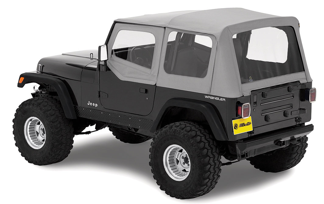 Bestop Replace-a-top with Half Door Skins for 88-95 Jeep Wrangler YJ |  Quadratec