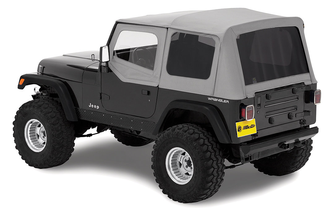 Bestop Replace-a-top with Half Door Skins & Tinted Windows for 88-95 Jeep  Wrangler YJ | Quadratec