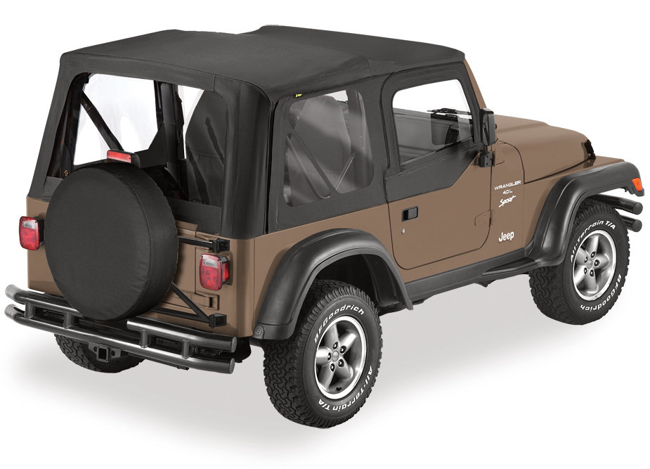 Bestop Replace-a-top Soft Top with Upper Door Skins for 97-06 Jeep Wrangler  TJ | Quadratec