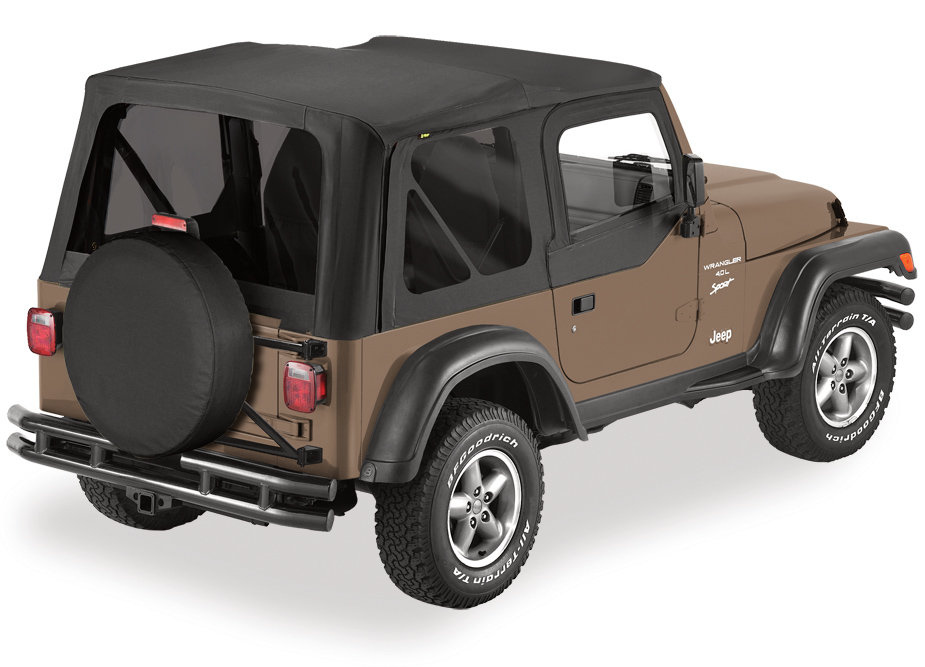 Bestop Replace-a-top with Tinted Windows and Upper Door Skins for 97-06 Jeep  Wrangler TJ | Quadratec