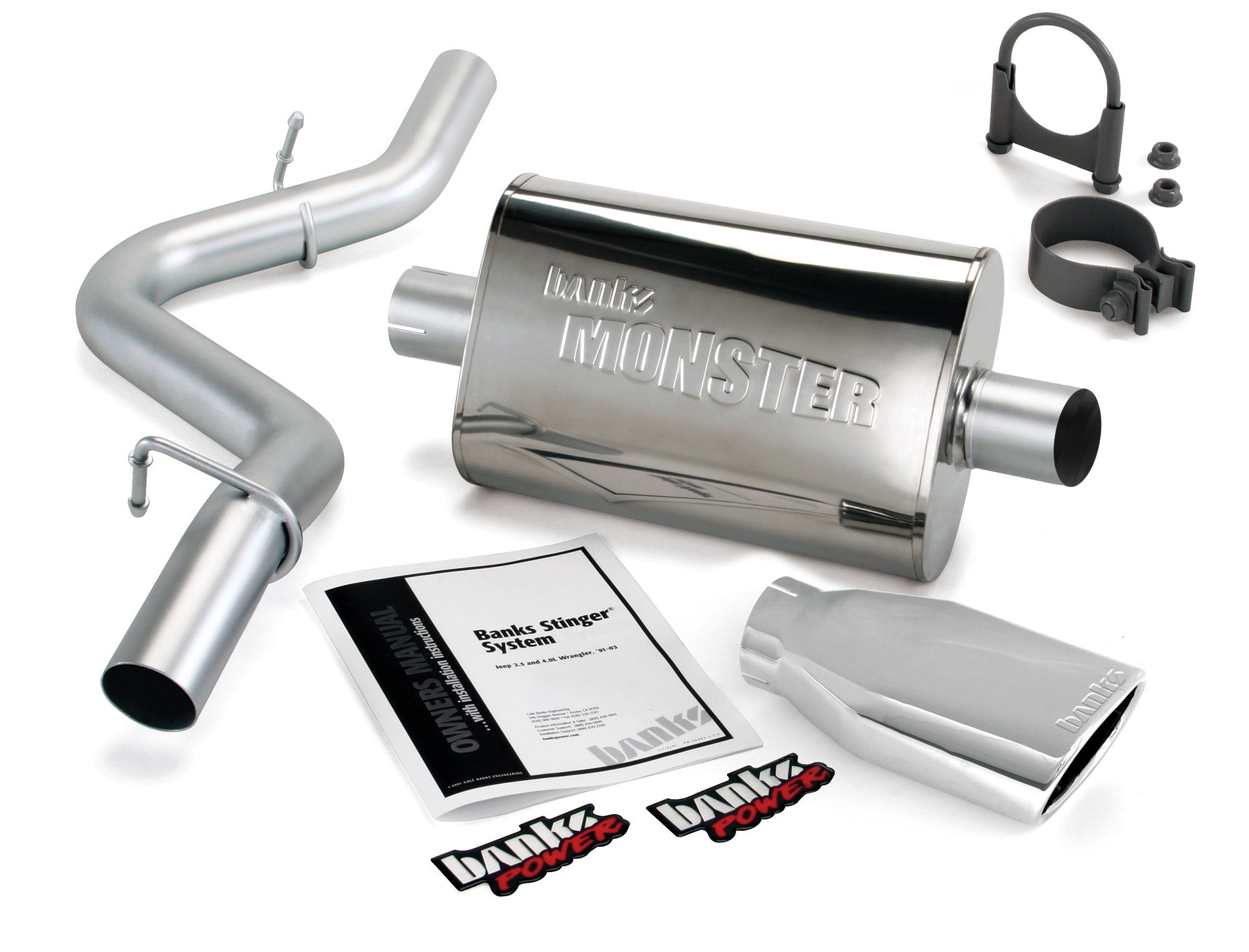 Banks Power Monster Exhaust Kit for 97-99 Jeep Wrangler TJ with / |  Quadratec