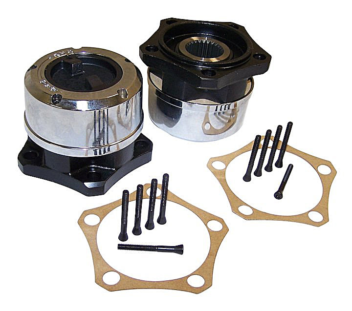 Crown Automotive 400526 Manual Locking Hub Set for 8186 Jeep CJ5, CJ7