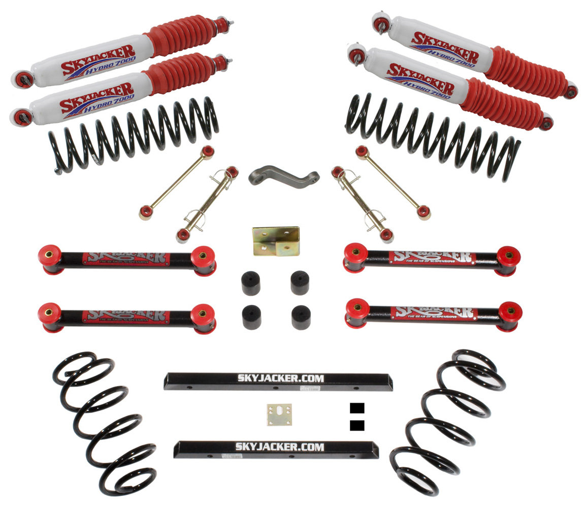 Skyjacker 4" Standard Lift Kit for 0406 Jeep Wrangler Unlimited TJ