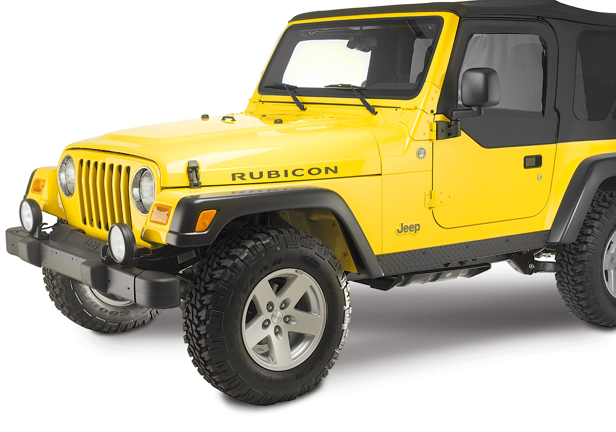 Mopar 82208136 Rubicon Extended Flares for 97-06 Jeep Wrangler TJ &  Unlimited | Quadratec