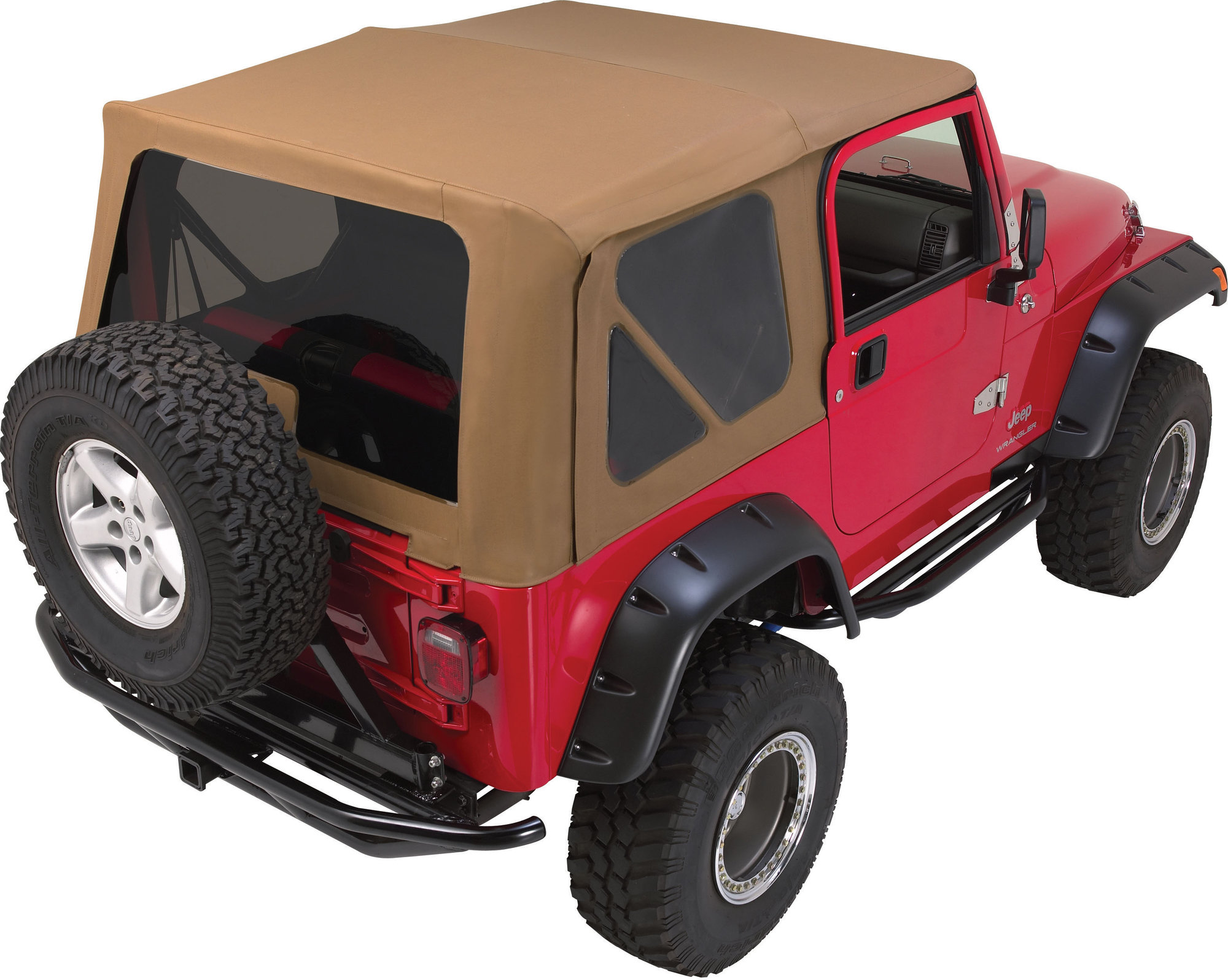 Rampage Products Complete Soft Top Kit with Tinted Windows for 97-06 Jeep  Wrangler TJ with Full Steel Doors | Quadratec
