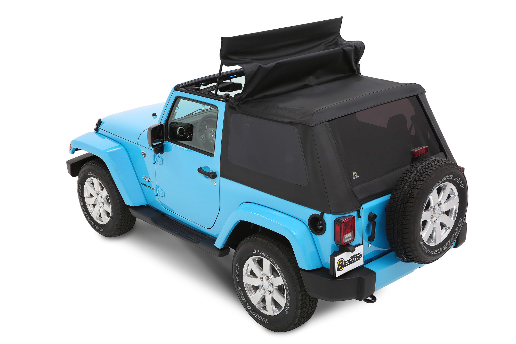 Bestop 56852-68 All-New Trektop Twill Soft Top for 07-18 Jeep Wrangler JK 2  Door | Quadratec