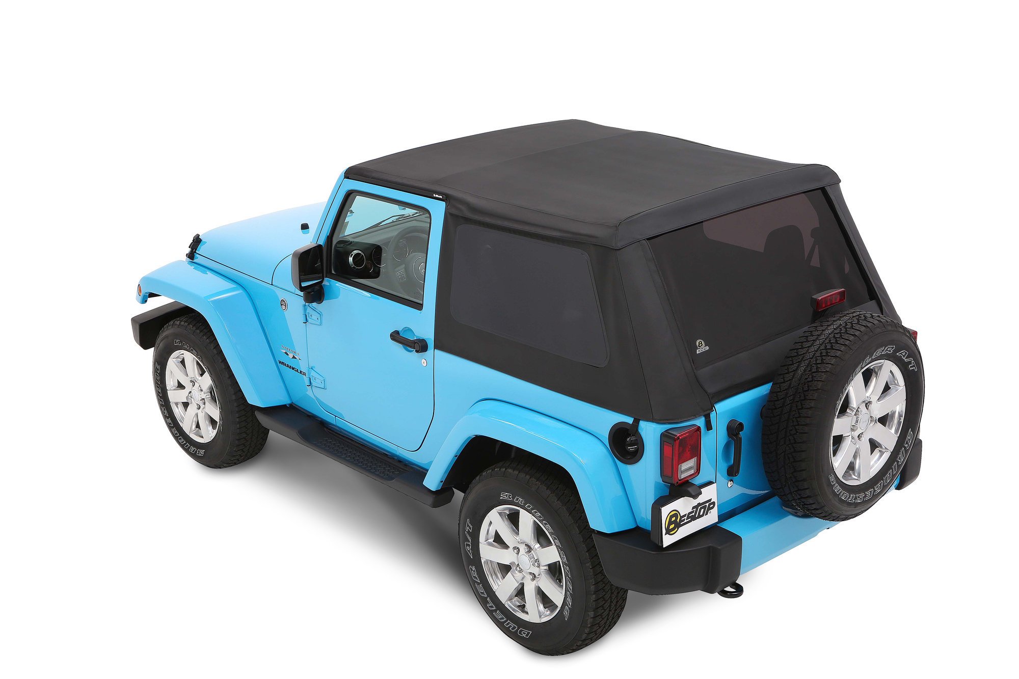 Bestop 5685235 Trektop Soft Top in Black Diamond for 07-18 Jeep Wrangler JK  2 Door | Quadratec