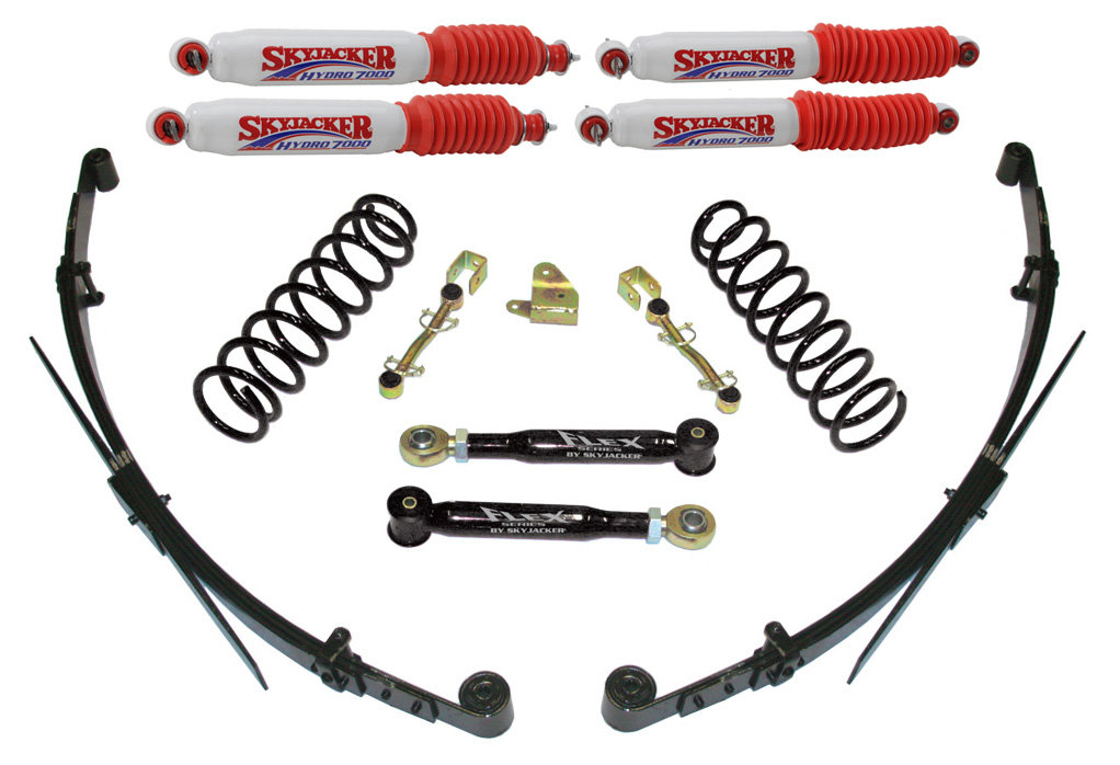 Skyjacker FULL LEAFS 3" Value Flex Rear Leaf Lift Kit with Hydro Shocks