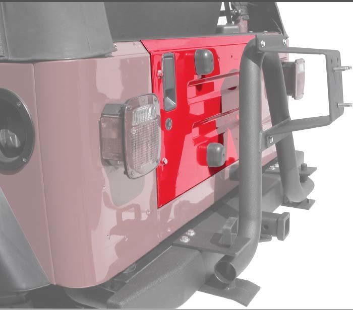 OMIX  Steel Tailgate for 97-02 Jeep Wrangler TJ | Quadratec