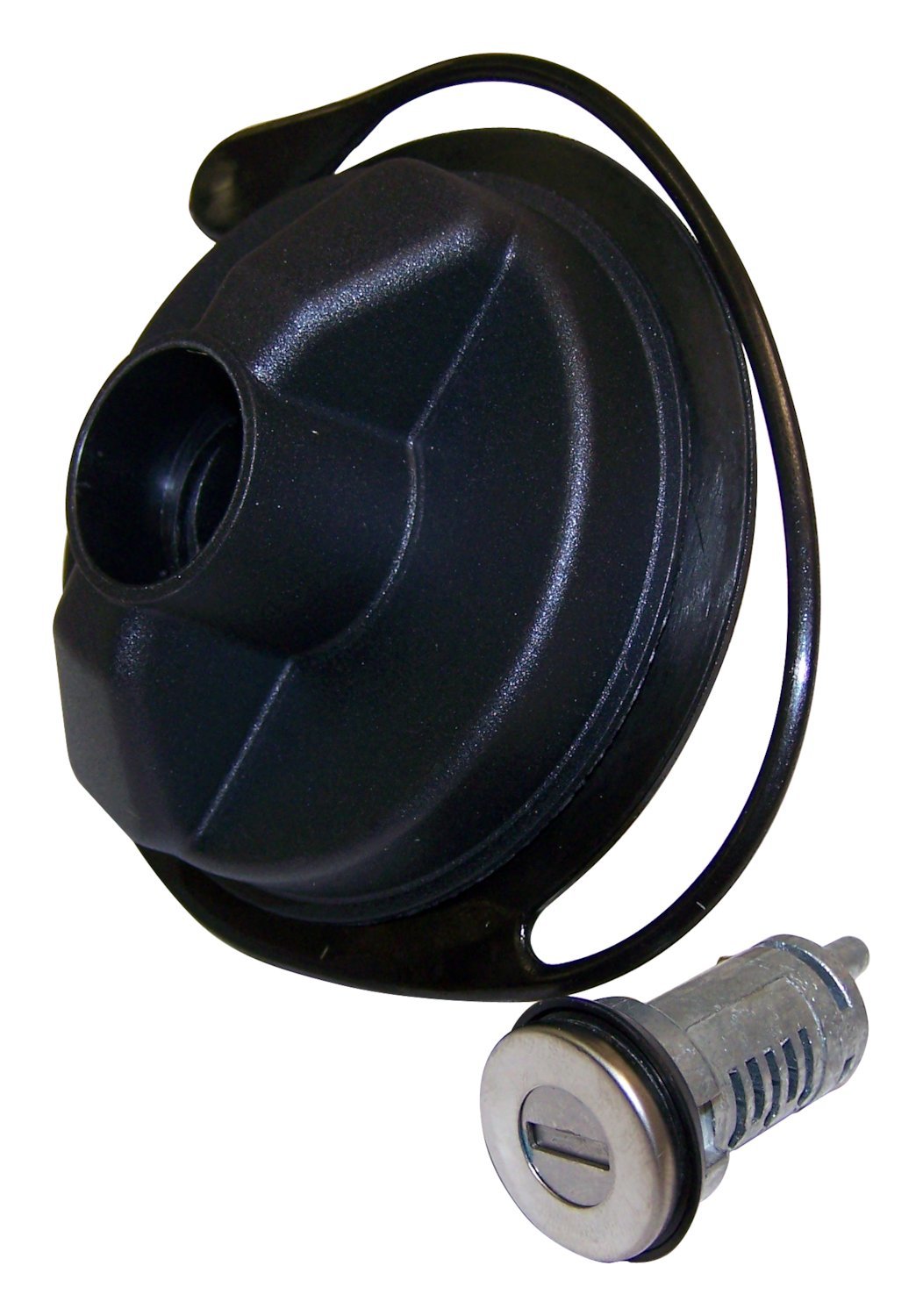 Hooke Road Black Fuel Gas Tank Cap Cover With Lock & Key For Jeep Wrangler TJ 1997-2006