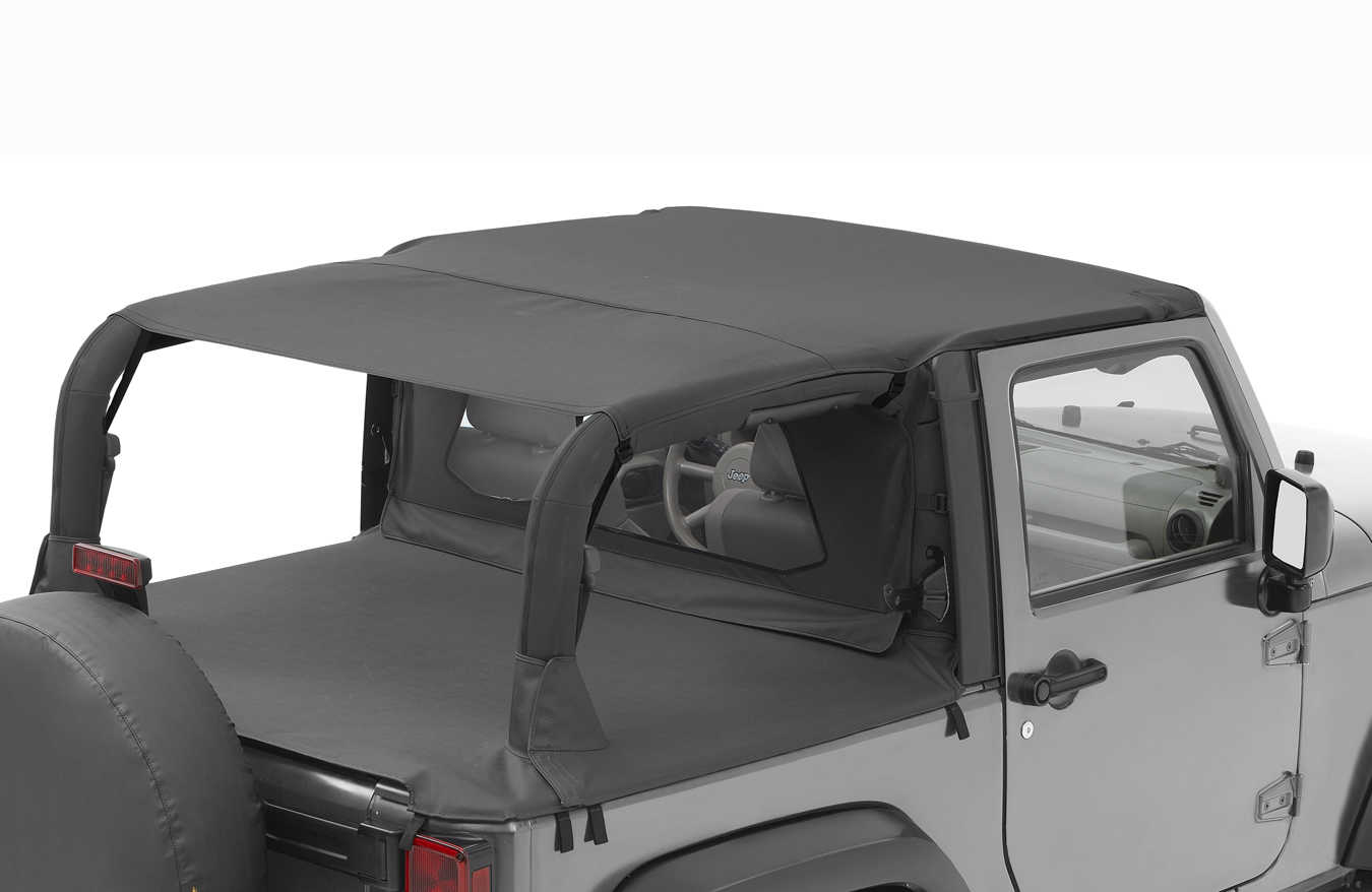 Bestop Header Safari Bikini Tops for 07-09 Jeep Wrangler JK 2 Door |  Quadratec