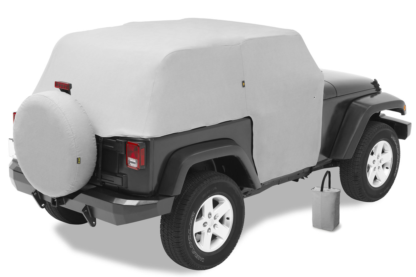 Bestop 81040-09 All Weather Trail Cover in Charcoal for 07-18 Jeep Wrangler  JK 2 Door | Quadratec