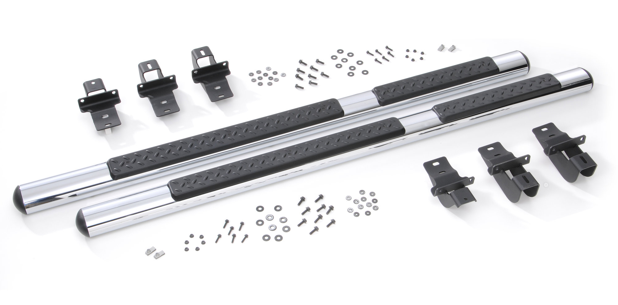 Mopar 82210564AD Tubular Side Steps in Chrome for 07-18 Jeep Wrangler Unlimited JK 4 Door