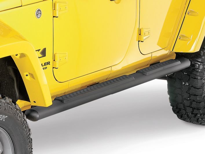 Mopar 82210562AD Tubular Side Steps in Satin Black for 07-18 Jeep Wrangler Unlimited JK 4 Door | Quadratec Mopar 82210562AD Tubular Side Steps in Satin Black for 07-18 Jeep Wrangler Unlimited JK 4 Door | Quadratec