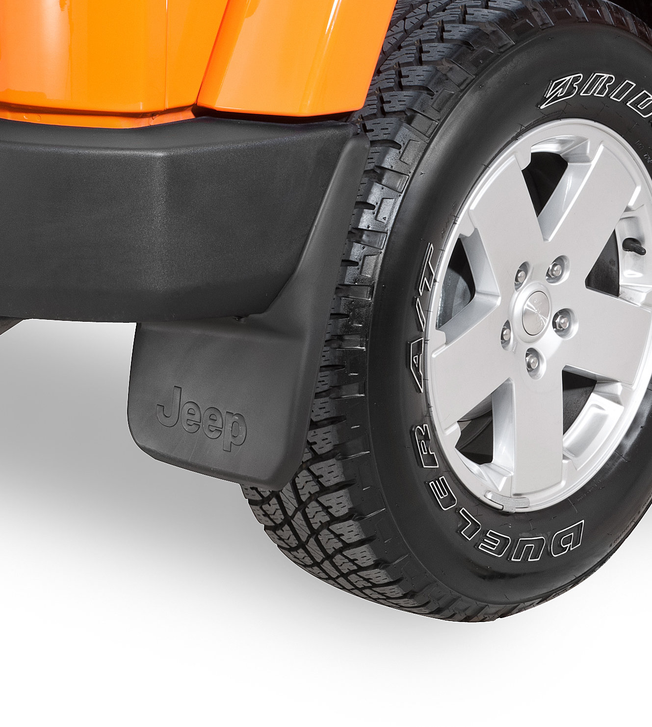 Mopar 82210232 Rear Jeep Logo Splash Guards for 07-18 Jeep Wrangler JK |  Quadratec