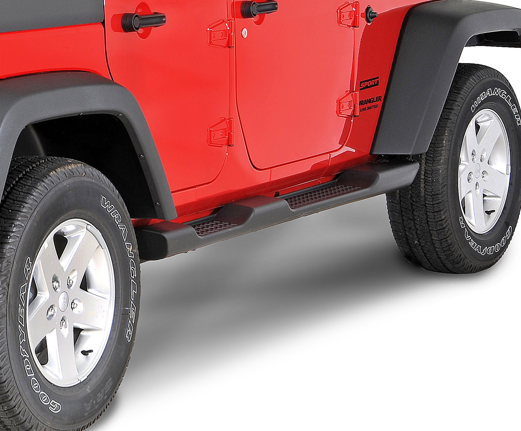 Mopar 82210571AD Factory Style Side Steps for 07-18 Jeep Wrangler Unlimited  JK 4 Door | Quadratec