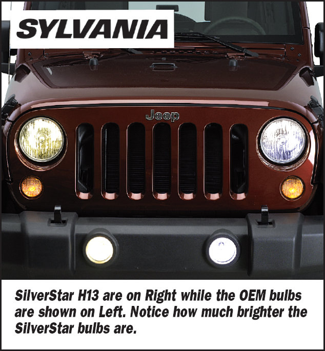 Sylvania H13ST SilverStar Halogen Headlamp Upgrade for 07-18 Jeep Wrangler  JK | Quadratec